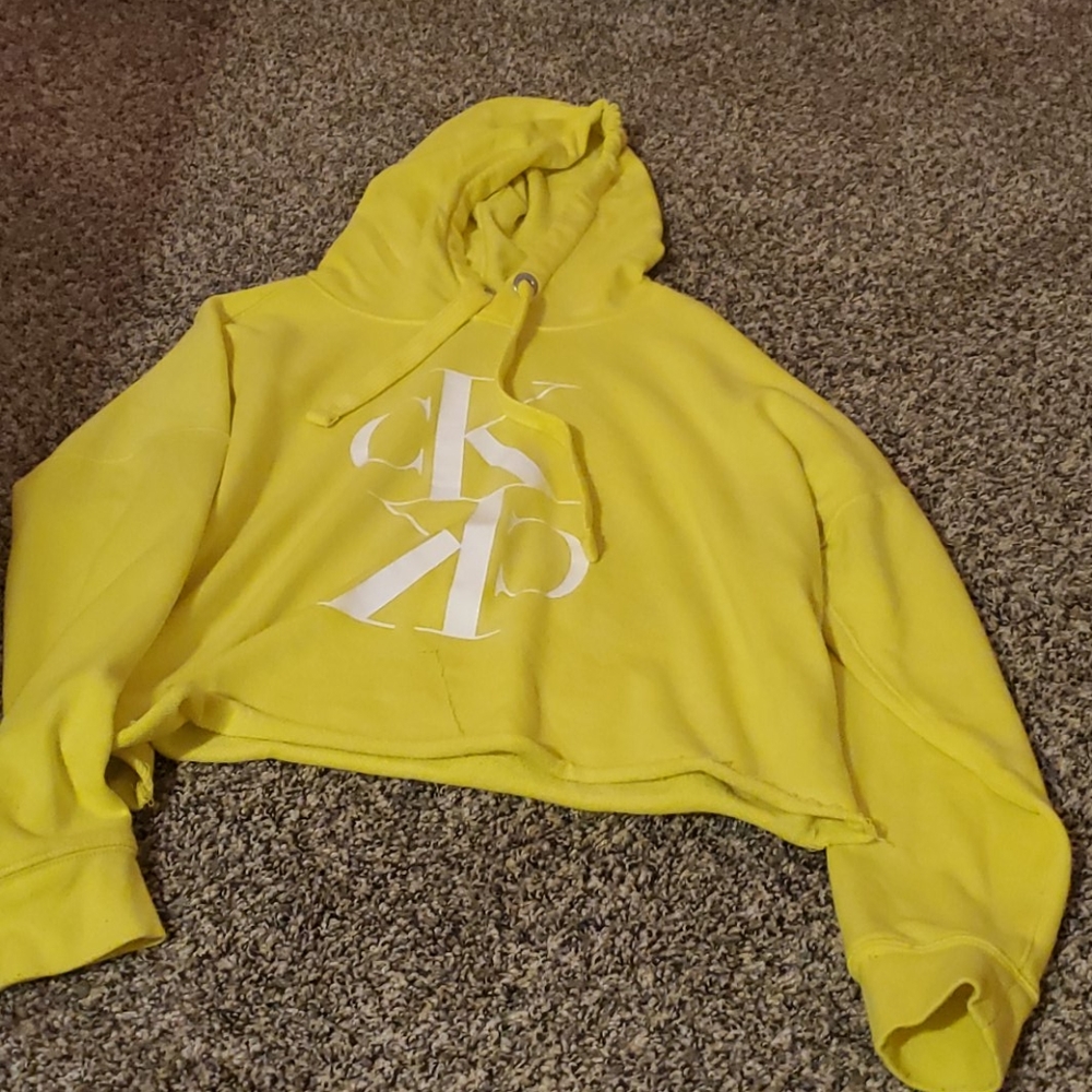 Calvin klein cropped sweatshirt